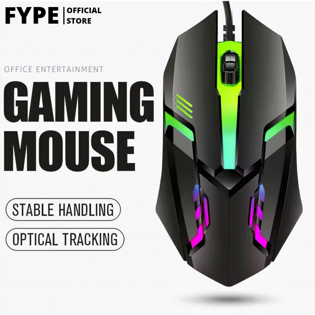 Jual FYPE Mouse Gaming 1200DPI LED Optical USB Wired Gaming Mouse PC ...