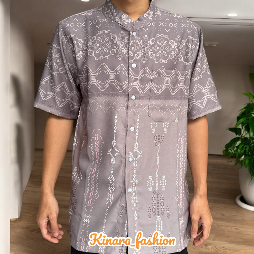 KIINARA-KOKO KEMEJA LENGAN PENDEK BAHAN MAXSMARA LUXURY