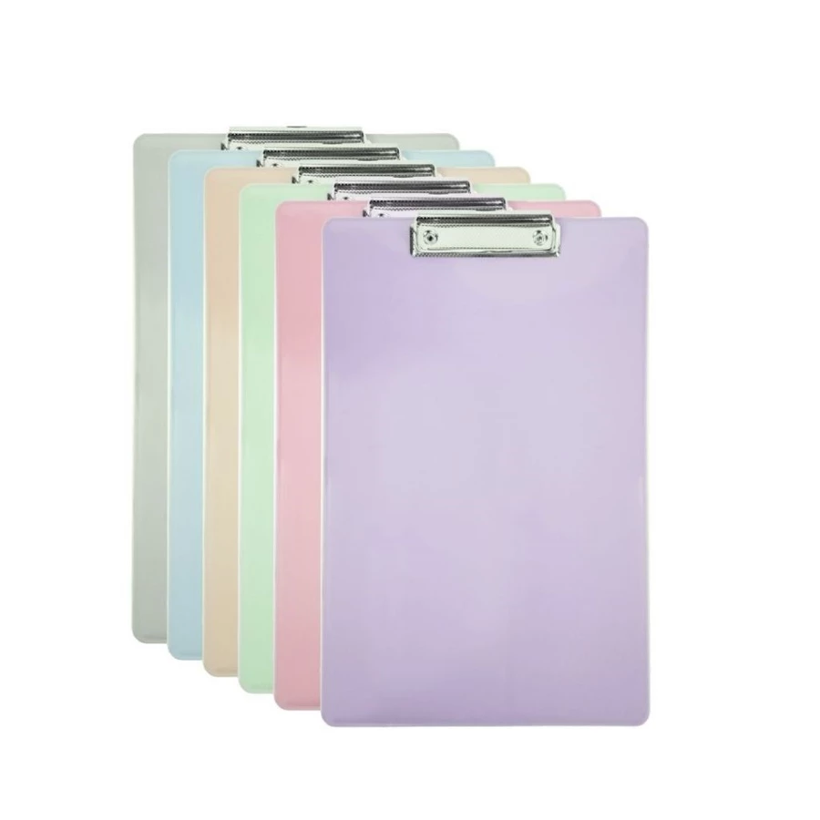 CLIPBOARD PLASTIK F4 A5 TOPLA PASTEL 709B 707 / PAPAN UJIAN/ PAPAN JALAN