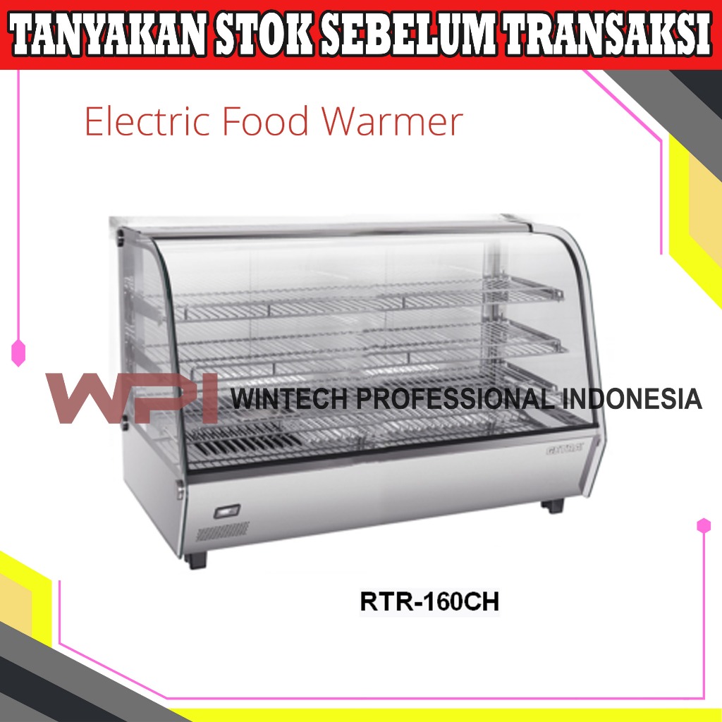 Jual Getra RTR-160CH Showcase Food Warmer Display Warmer Rear Sliding ...