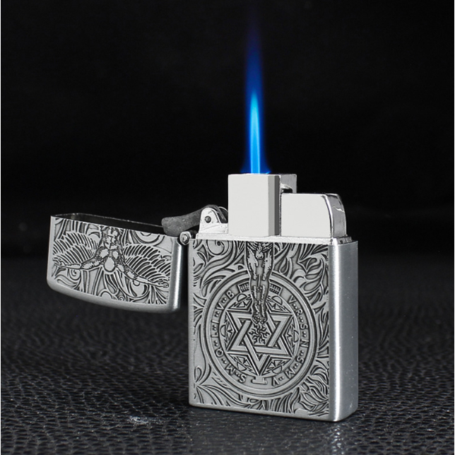 Jual Korek Api Gas Model Bara Las Motif Guardian Angel Grafir Lighter ...