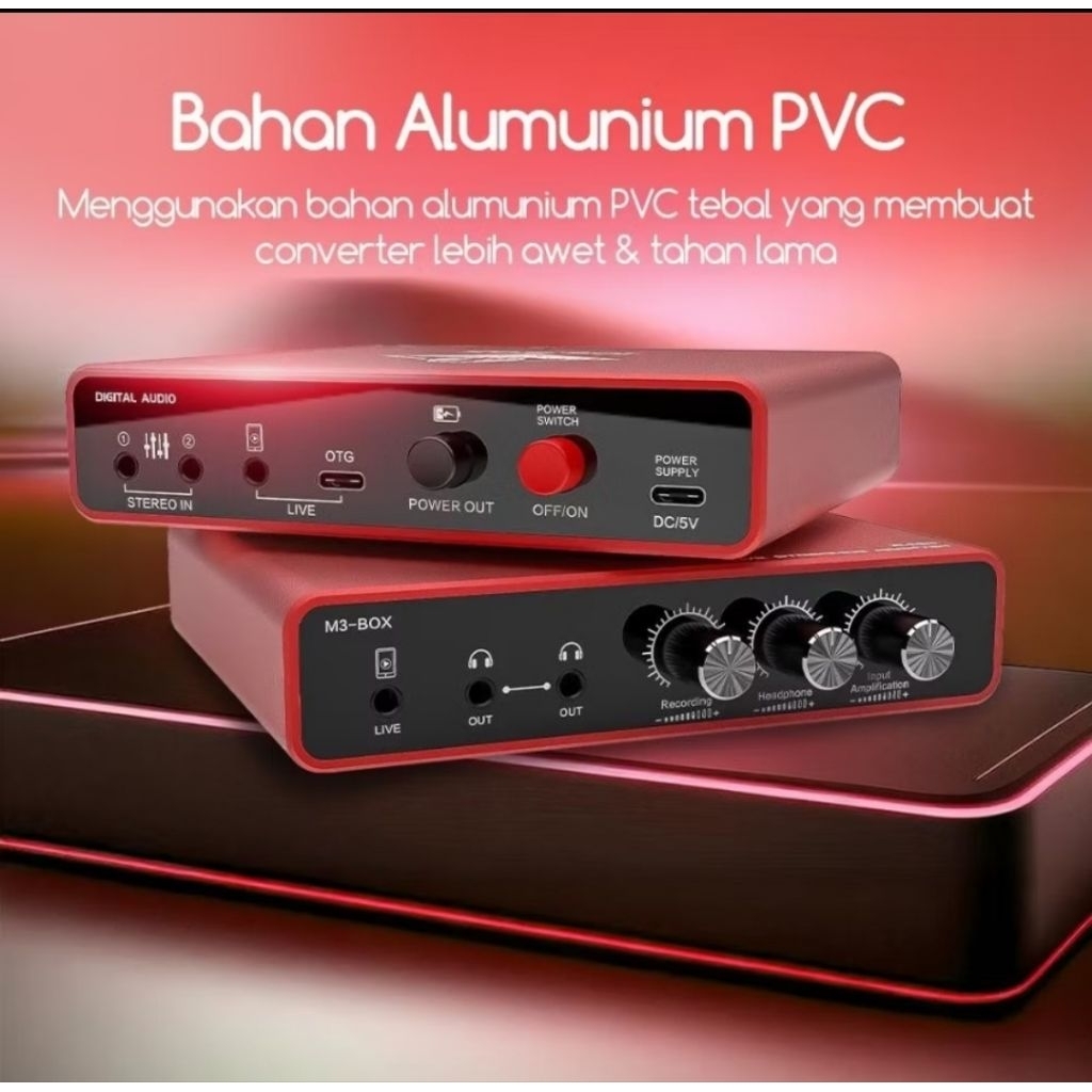 Jual M3 Box Digital Audio Converter Sound card 24 bit Steaming Audio ...