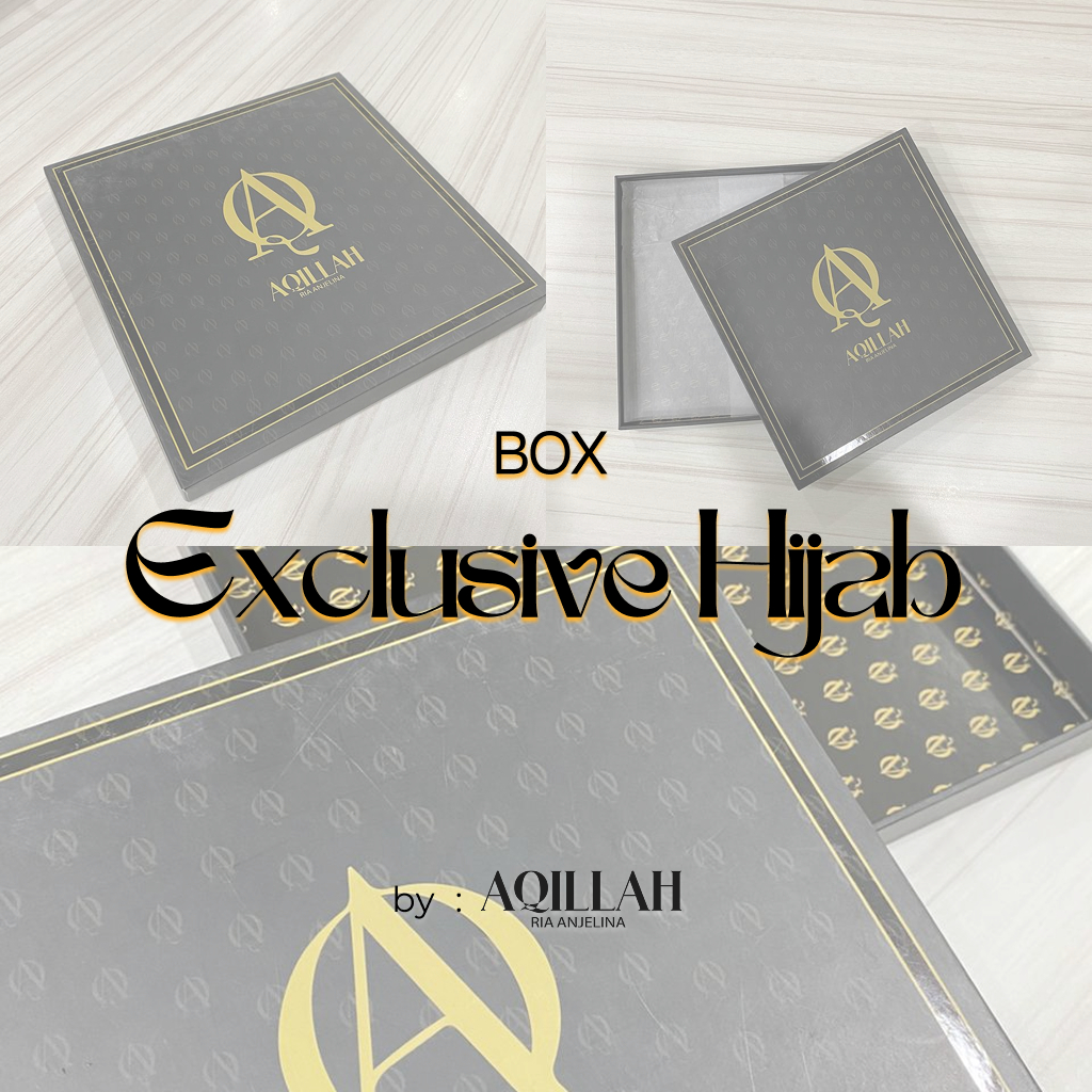 Jual Aqillah by Ria - Box Exclusive Hijab – Packaging Premium Hitam ...