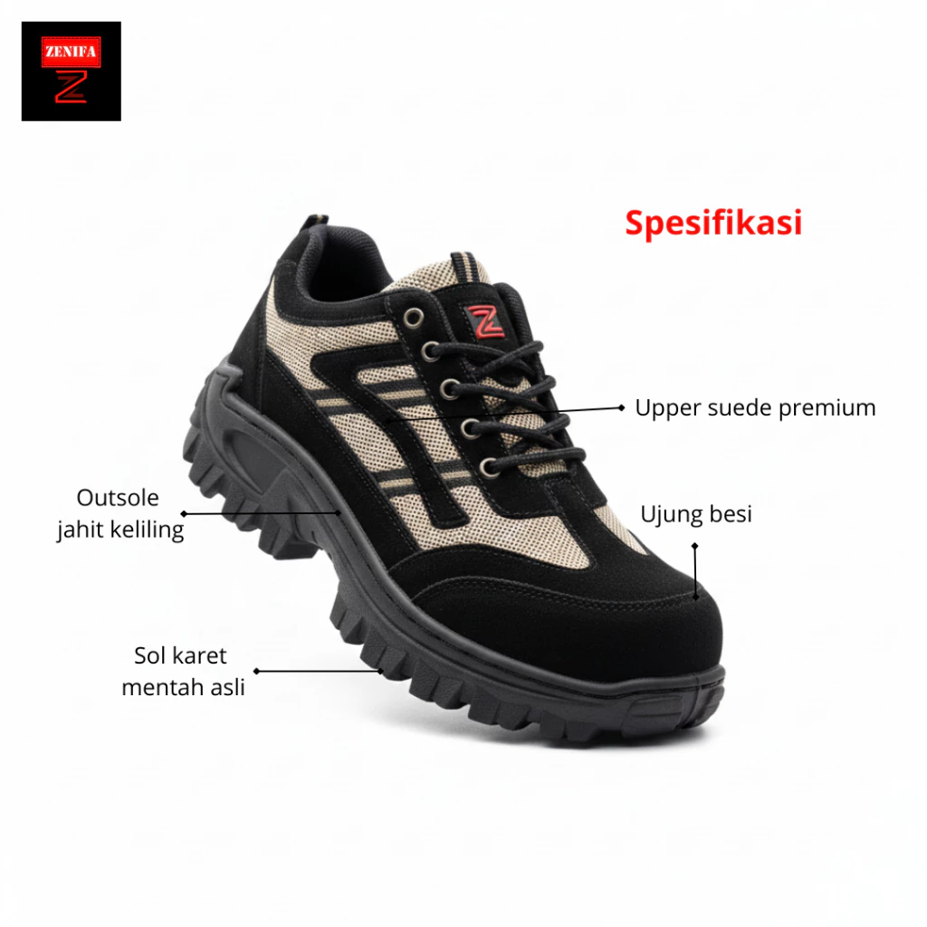 Zenifa Sepatu Safety Endure Pria Slide 2