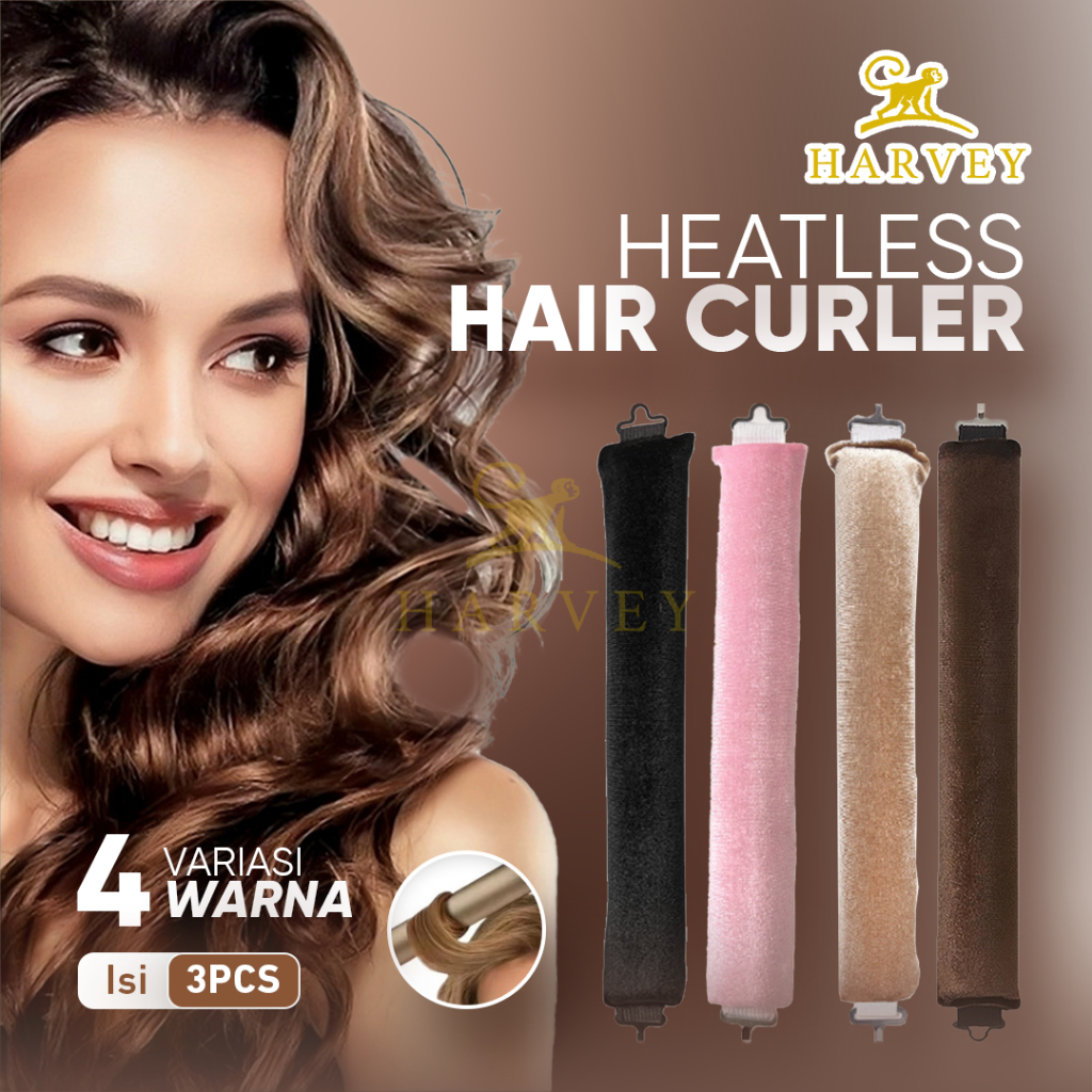 Jual 3Pcs Set Hair Curler Heatless Rods / Alat Pengeriting Rambut ...