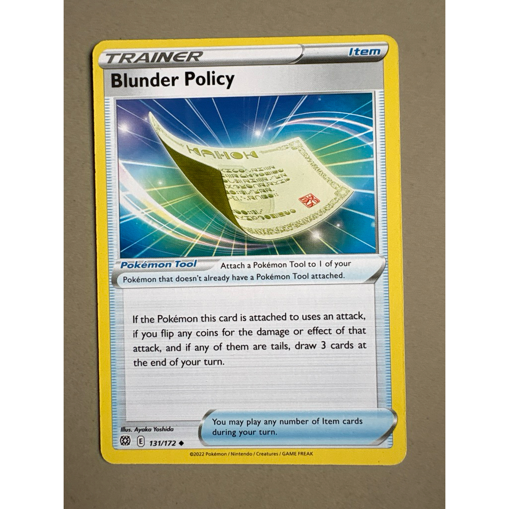 blunder policy pokemon card value - 131/172 - Brilliant Stars Pokemon Collector's Value Guide: Secondary