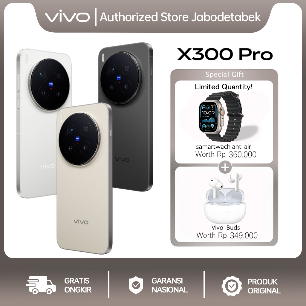 Jual vivo X300 Pro (16/512) - 200 MP ZEISS APO Telephoto Camera, 4k 120 ...