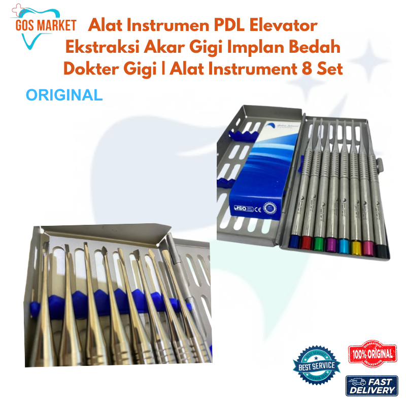 Jual Alat Instrumen PDL Elevator Ekstraksi Akar Gigi Implan Bedah ...