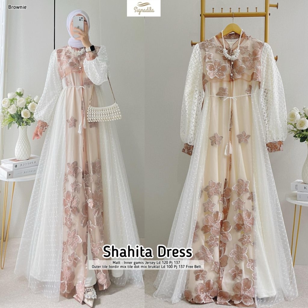 Jual SHAHITA SYAHIZA GAMIS TILLE BRUKLAT GAMIS BRUKLAT TILE TEBAL SUPER ...