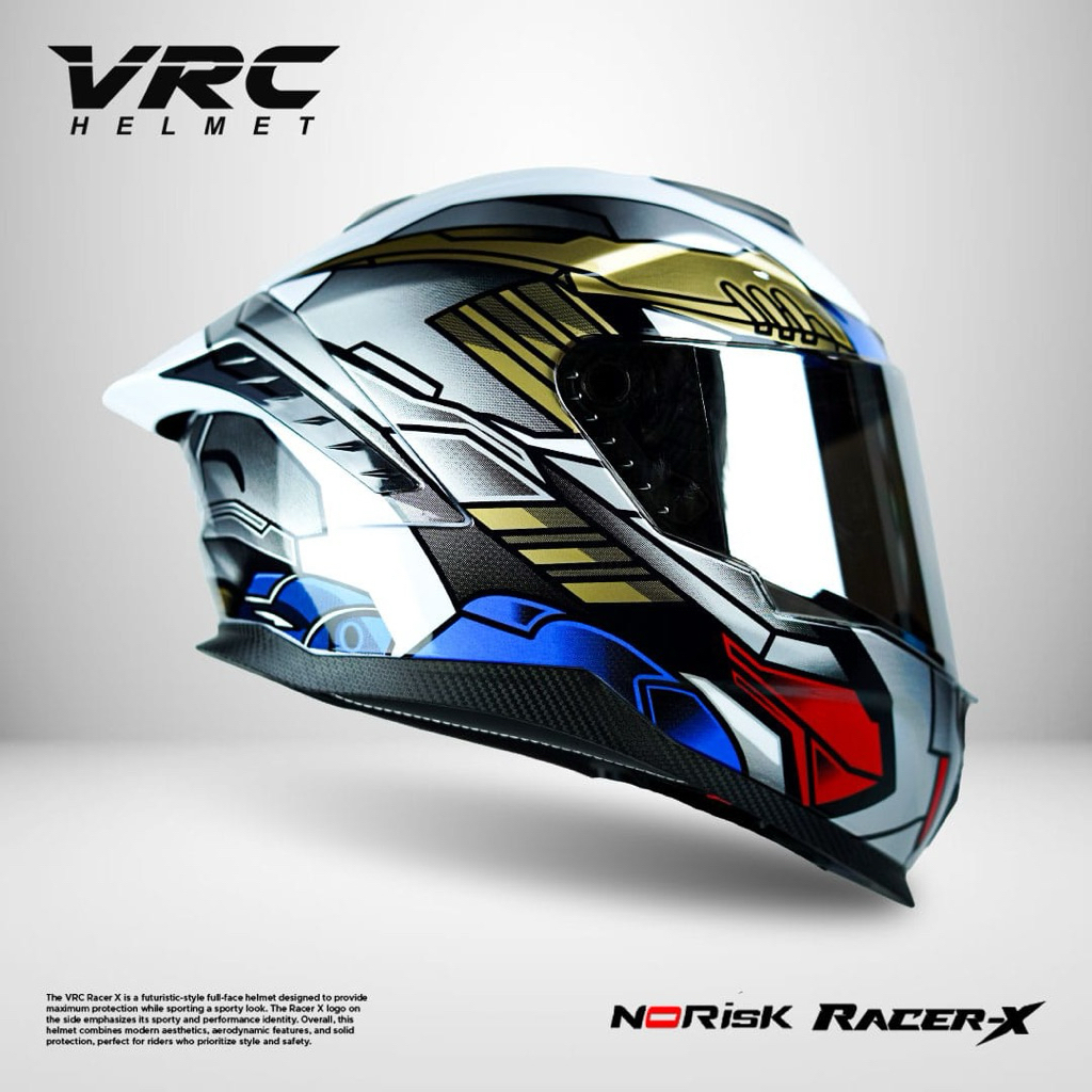 Helm Vrc Full Face Aerodinamis Paket Ganteng Kualitas Premium Sni Dewasa