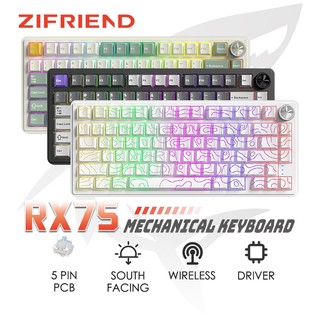 Curated visual reference: Circuit Driven Keyboard Keyboard Layout Reference: Jual Zifriend Rx75 Pro Wireless Keyboard 5Pin Hotswap Gaming Mechanical