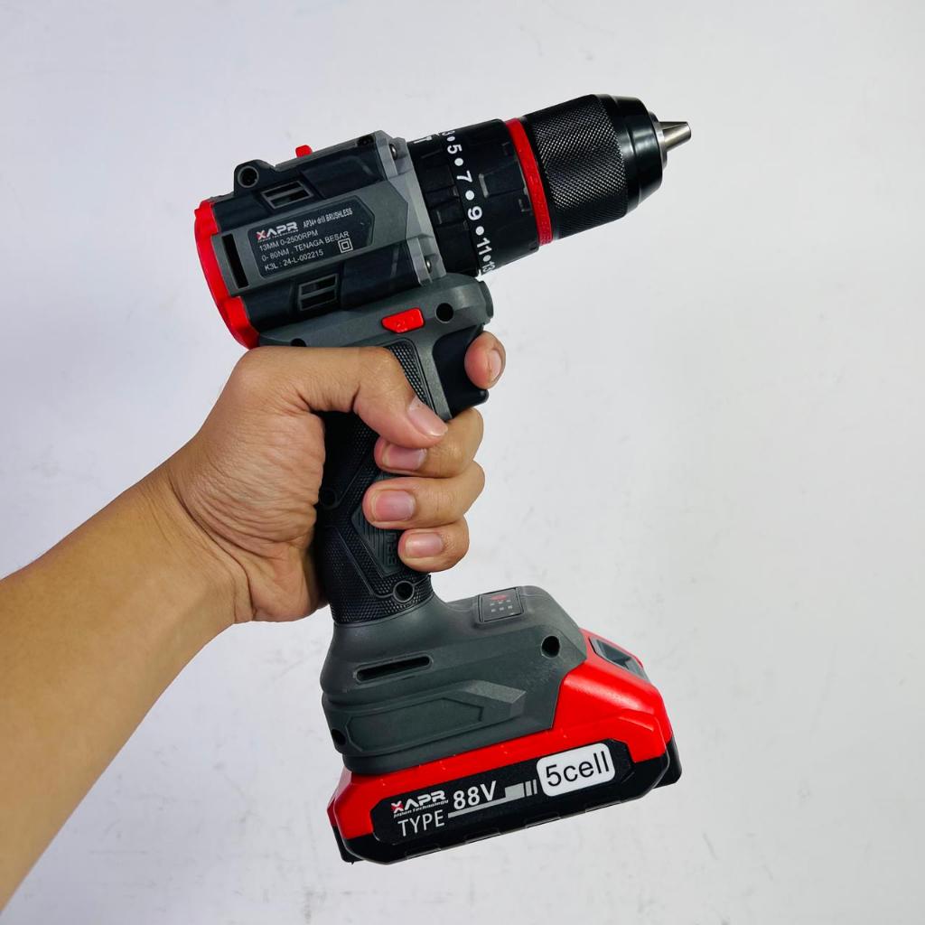 Jual APR RAJA BOR IMPACT DRILL BRUSHLESS TYPE AP34+ BOR BESI KAYU ...