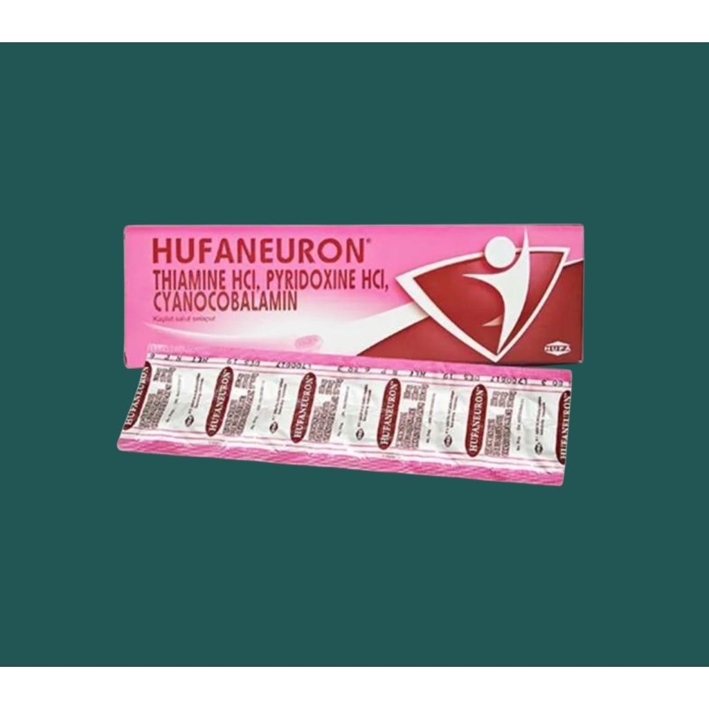 Jual Hufaneuron 1 Strip isi 10 tablet || Obat Vitamin Syaraf B Kompleks ...