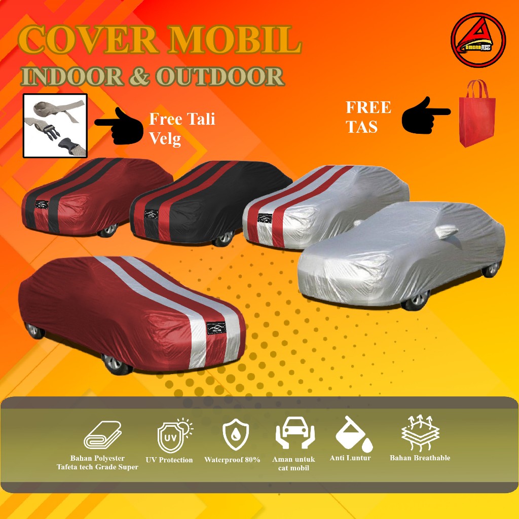sarung selimut cover body mobil sedan baleno lancer evo3 hyundai accent timor city soluna civic twincam outdoor waterproof