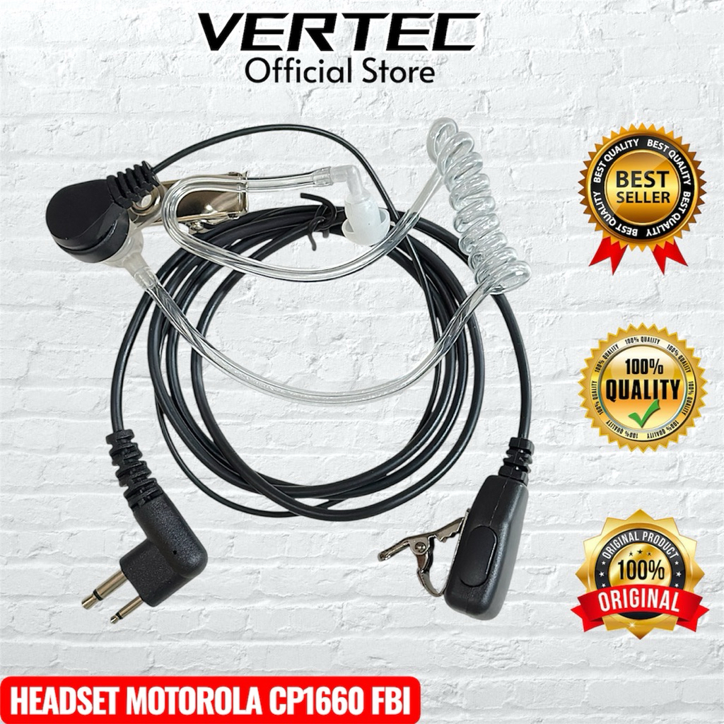 Jual Headset HT Motorola CP1660 CP1300 FBI GP2000 GP3188 GP3688 GP300 ...