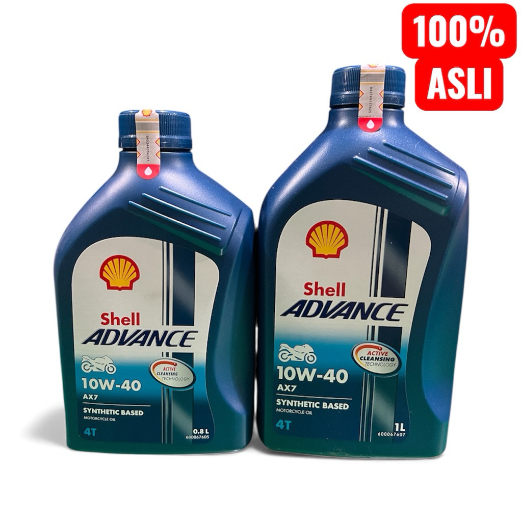 Jual OLI SHELL ADVANCE MANUAL AX7 10W-40 0,8L/1L (ORIGINAL) | Shopee ...