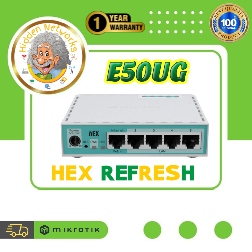 Jual MikroTik E50UG hEX refresh 5x 10/100/1000 Ethernet ports Router ...