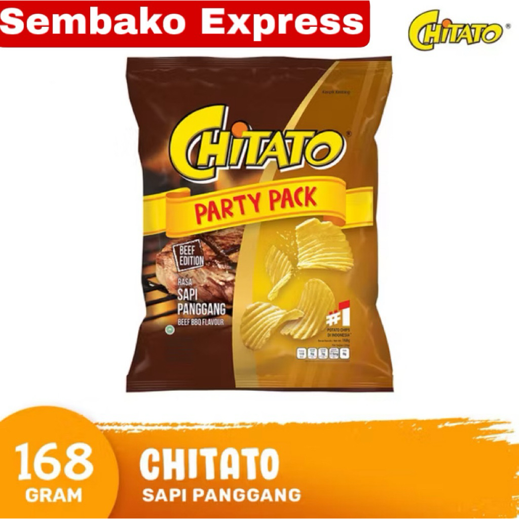 Jual Chitato Party Pack Rasa Sapi Panggang 168g – Keripik Premium Super ...