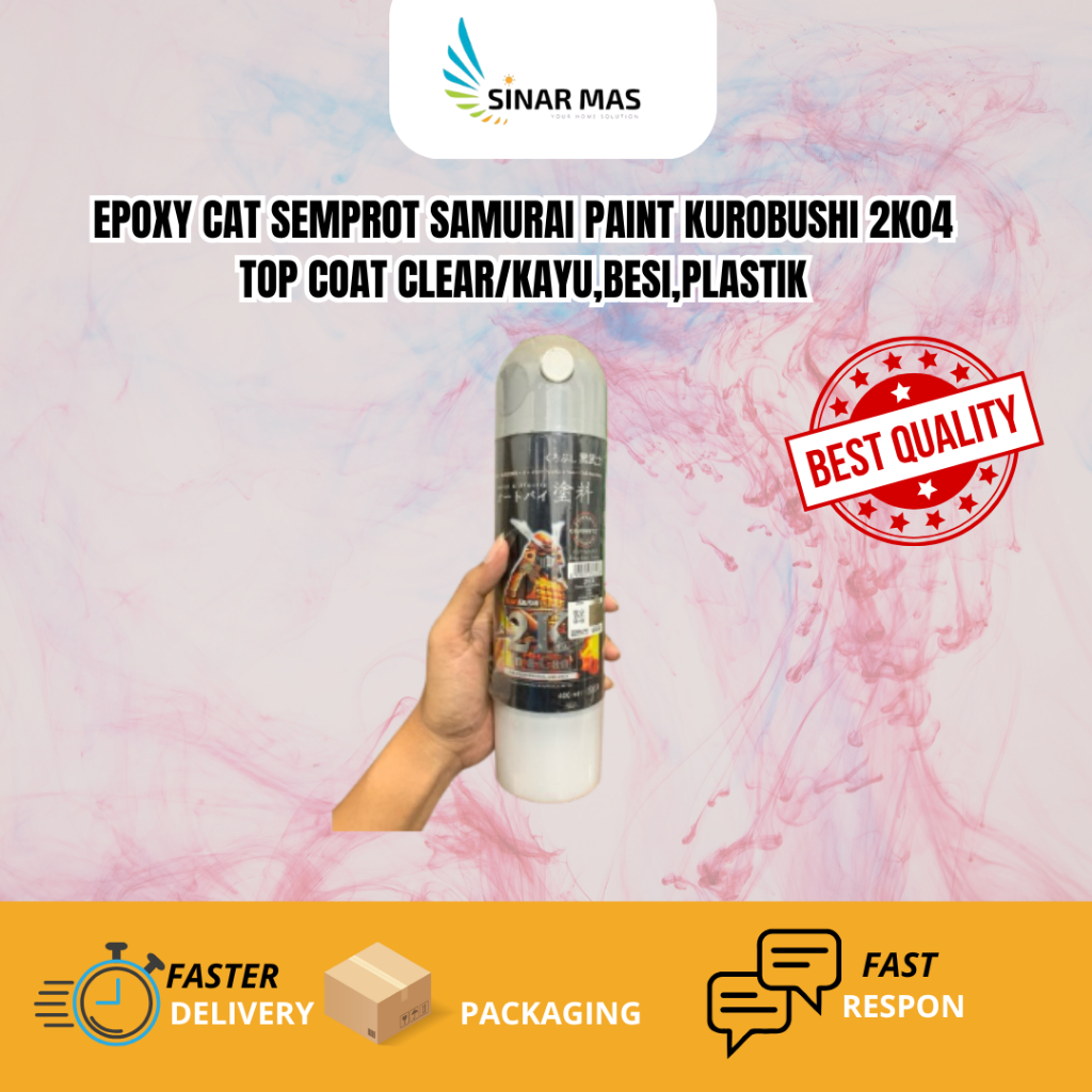 Jual Epoxy Cat Semprot Samurai Paint Kurobushi 2K04 Top Coat Clear/Kayu ...