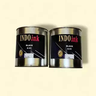 TINTA SABLON PVC BLACK 1KG - INDO INK (Black G91)