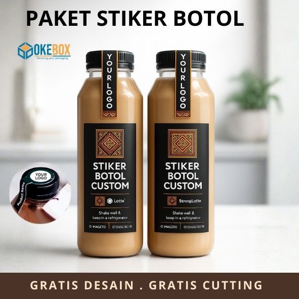 Jual 150 PCS Cetak Sticker stiker Label segel seal Branding Kemasan ...