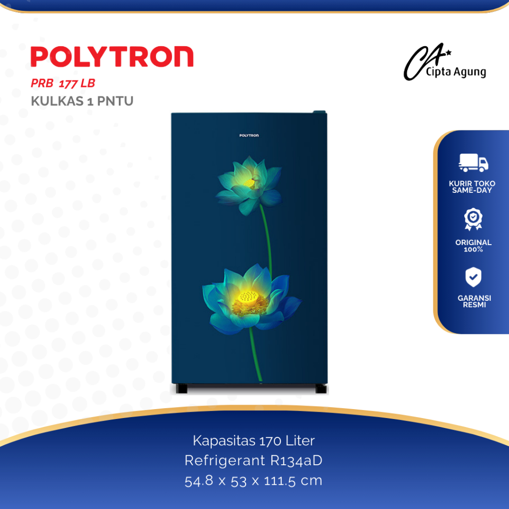 Jual POLYTRON KULAS 1 PINTU PRB-177TY PRB177TY PRB 177 TY PRB 177TY ...