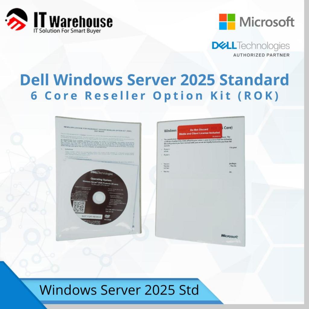 Jual Dell Windows Server 2025 Standard 16 Core Reseller Option Kit (ROK ...