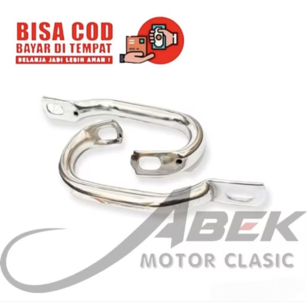 Jual Behel Begel Samping Motor Honda C70 Besi Krom Tebal | Shopee Indonesia