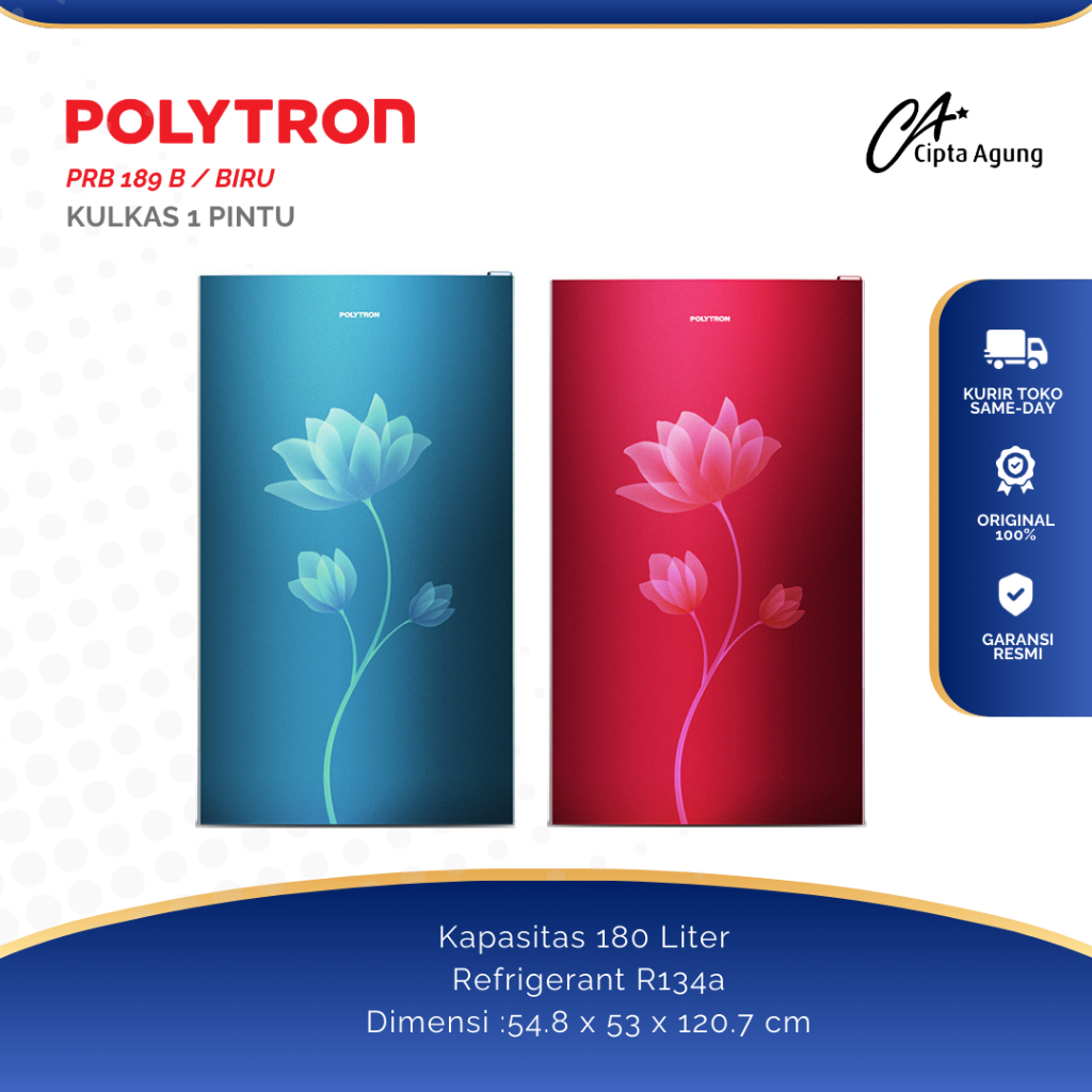 Jual POLYTRON KULAS 1 PINTU PRB-189B PRB-189R PRB189R PRB189B PRB 189 B ...