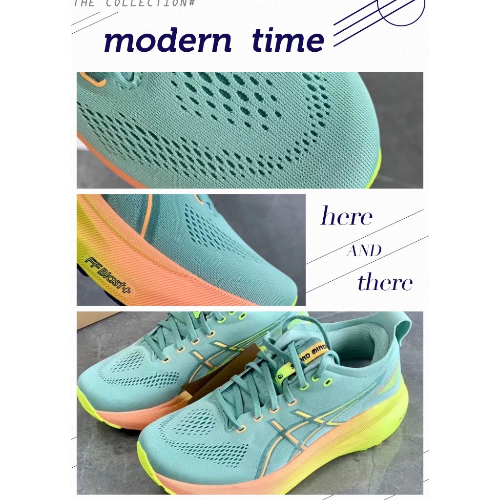 Jual Sepatu Lari Asics Gel-Kayano 31 Original Light Green Orange Yellow ...