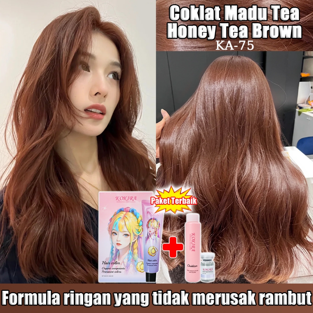Jual KOKIRA Honey Tea Brown Hair Color Coklat Madu Tea catrambut ...