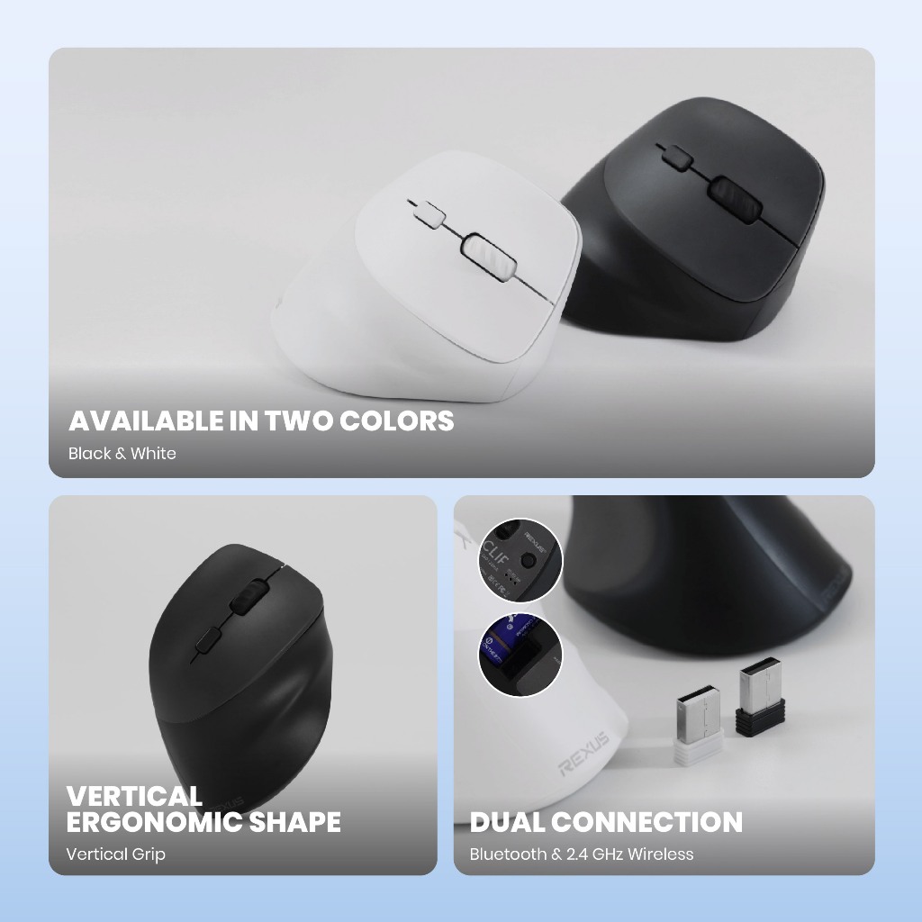 Rexus Mouse Vertical Wireless Clif (2)