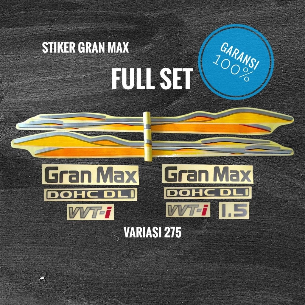 Jual stiker Gran max pick up / stiker Gran max / stiker bak Gran max ...