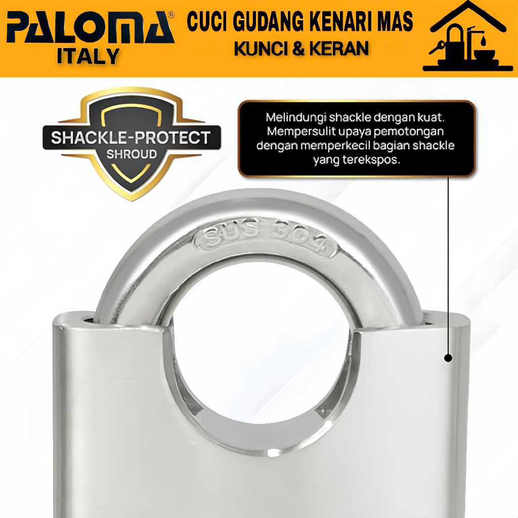 Jual PALOMA Gembok Pagar Pedlock Locker Kunci Pintu Jacket Shackle ...