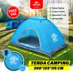 SPEEDS Tenda Camping Biru Kapasitas 1-3 Orang Tenda Otomatis Outdoor & Indoor Tenda Gunung 018-1