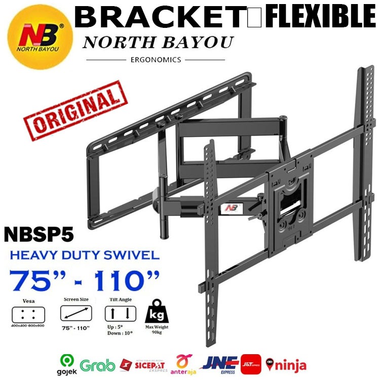 Jual Braket Breket Bracket tv 110 100 98 96 90 80 75 70 65 60 55 50 43 ...