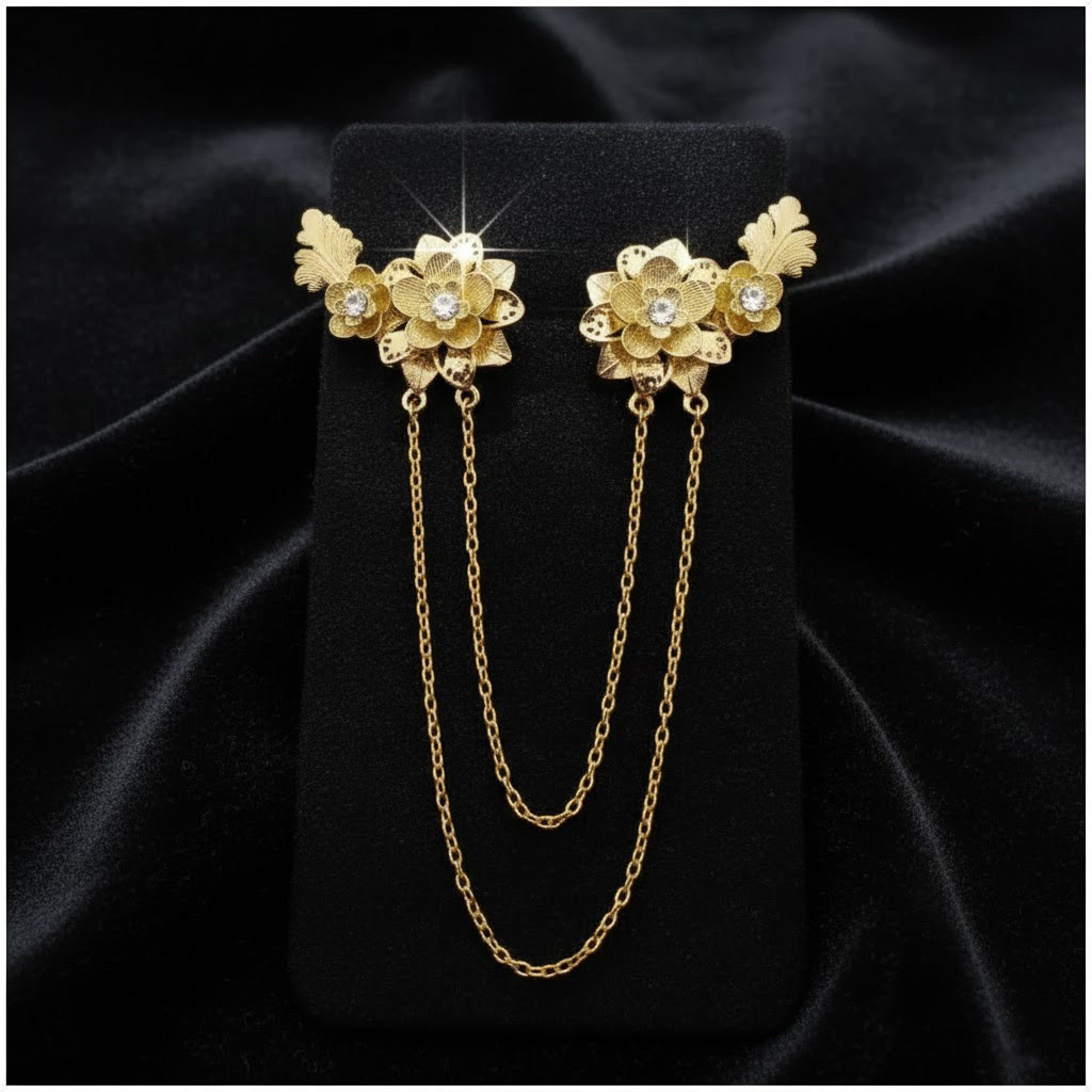 Jual Bros Rantai Jas / Bros Kerah Kemeja / Bros Kebaya Kenari Jurai ...