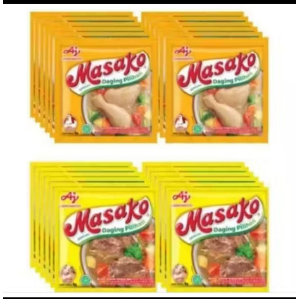 Jual masako rasa ayam dan rasa sapi renceng isi 12 | Shopee Indonesia