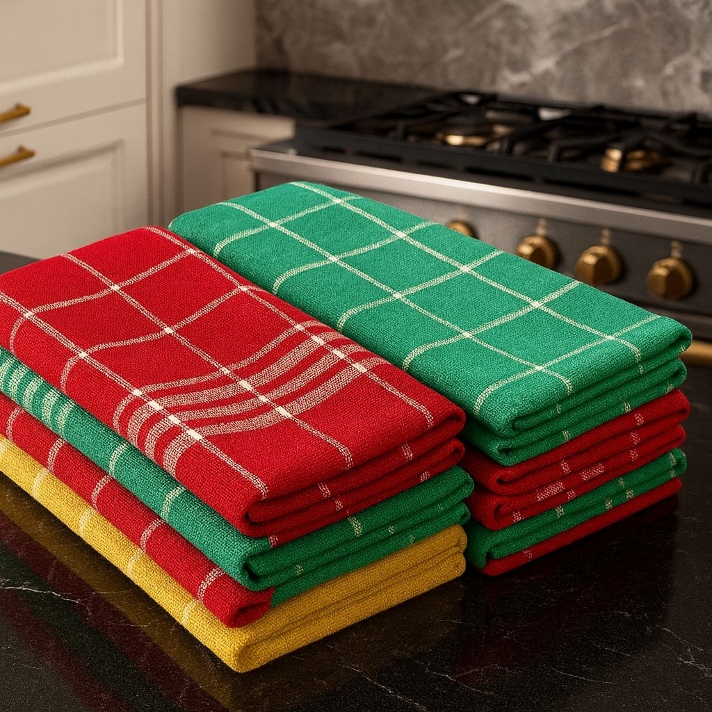 Serbet Dapur Jumbo Premium 1 Lusin Lap Kain Serbaguna Bahan Katun Cotton Harga G - foto 2
