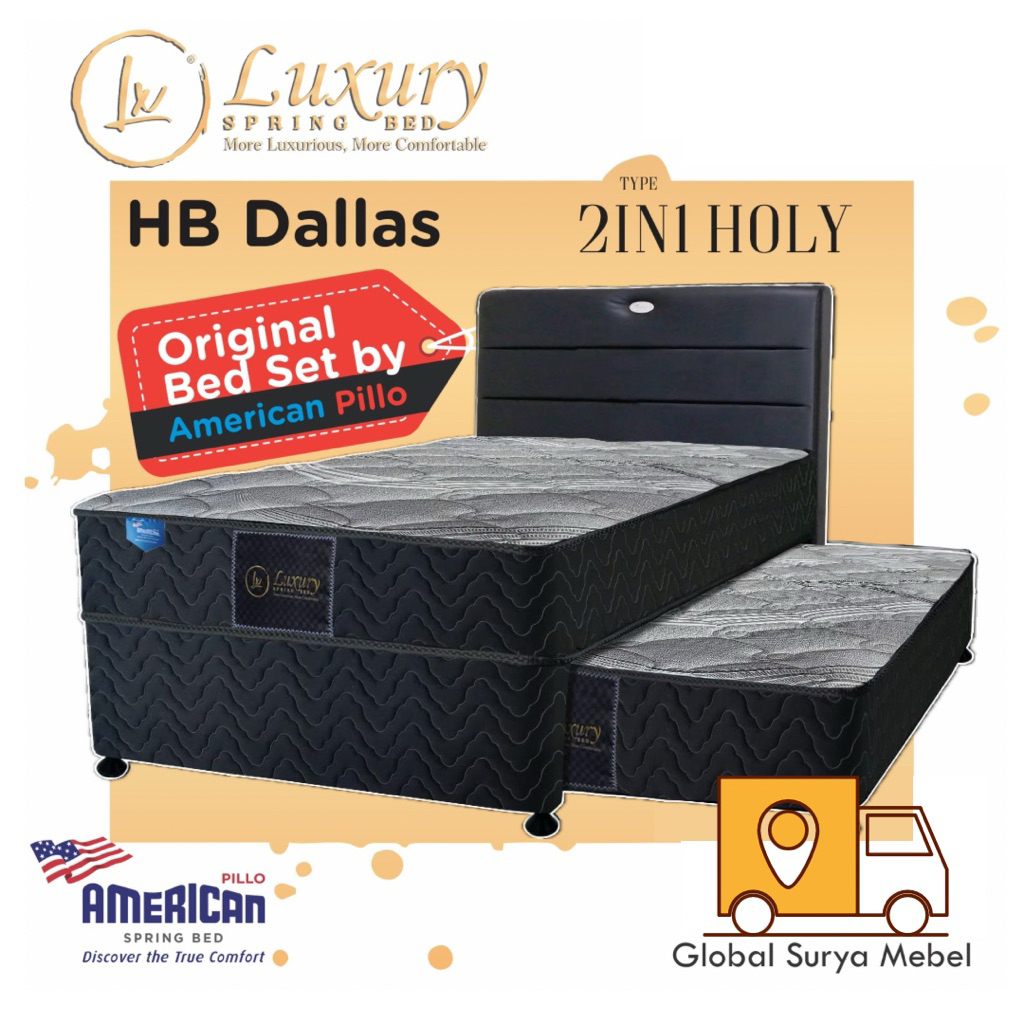 Jual American Luxury Spring Bed Tipe 2 in 1 | Shopee Indonesia