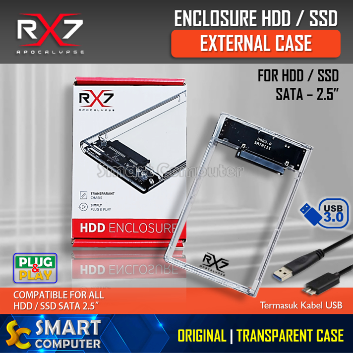 Jual Casing RX7 External HDD / SSD Sata 2.5