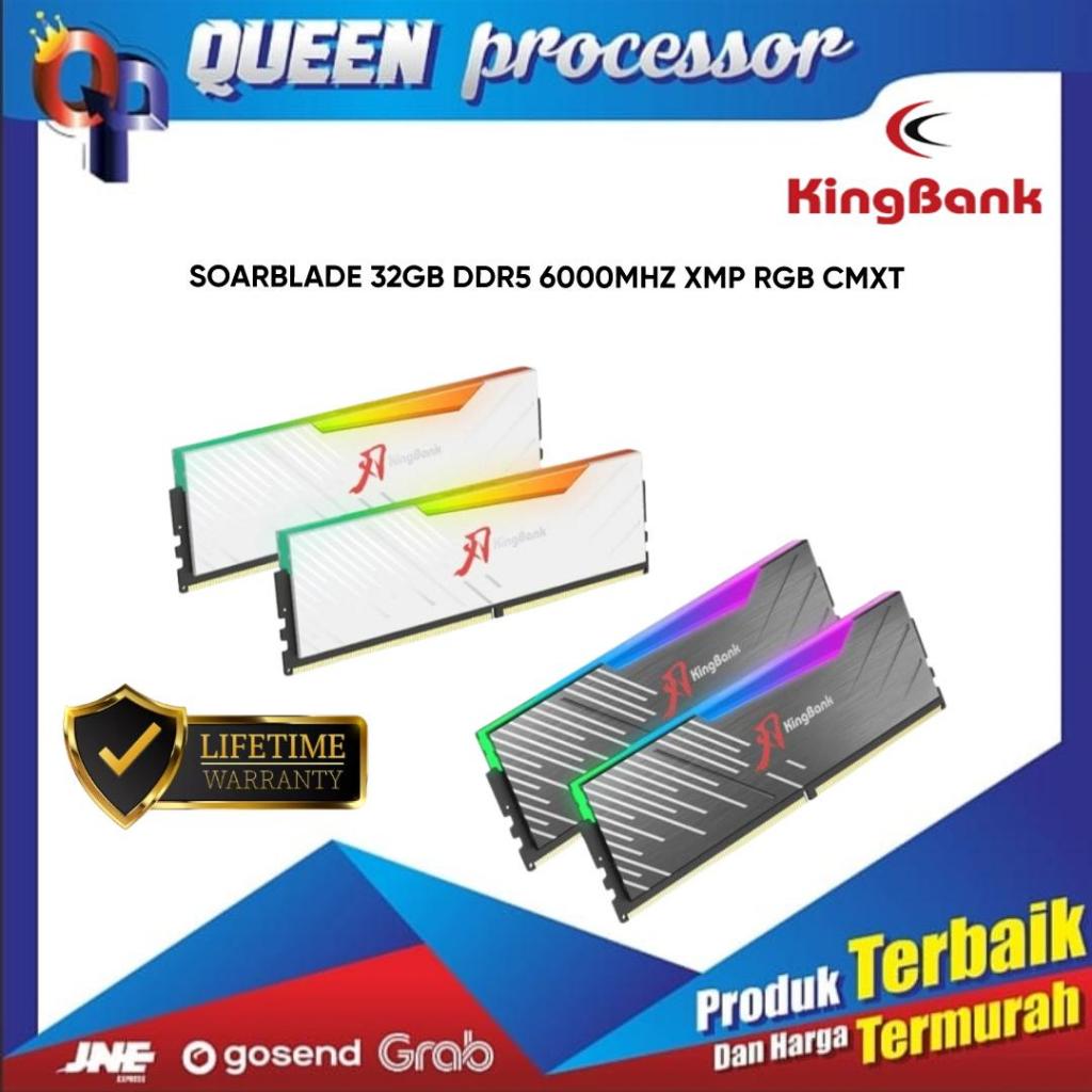 Jual KINGBANK SOARBLADE RGB 32G (2X16GB) DDR5 6000MHZ WHITE BLACK ...