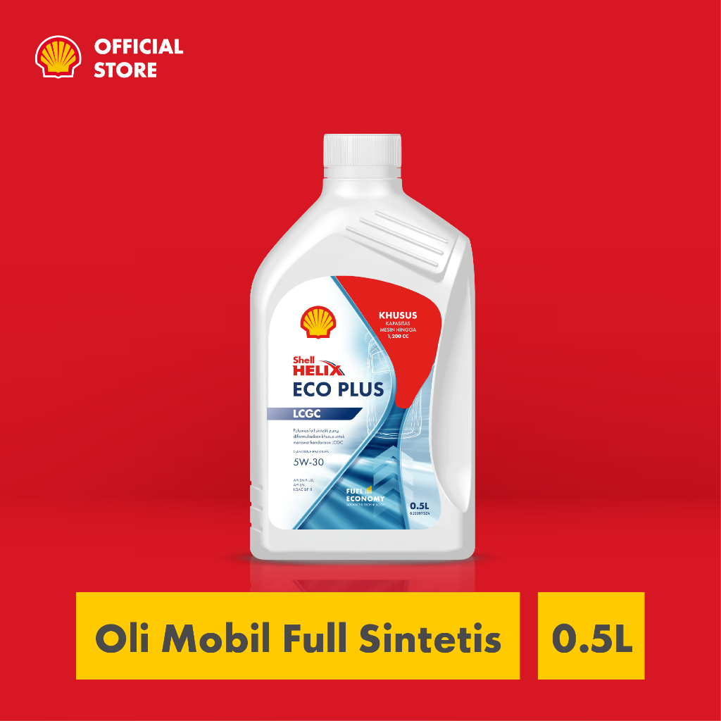 Jual Oli Mobil Harian Shell Helix Eco Plus 5W-30 (0.5L) –Full Synthetic ...