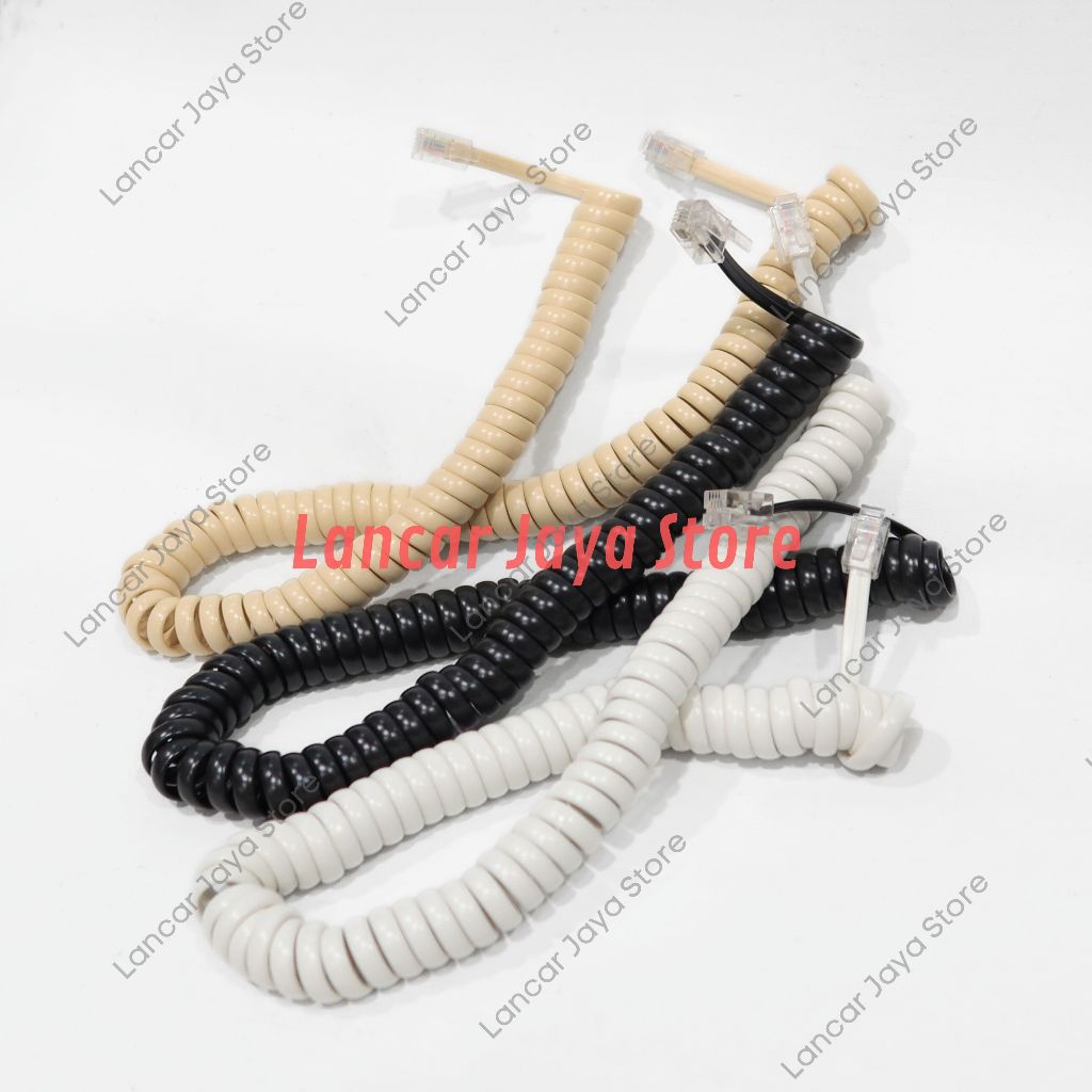 Jual Kabel Telepon Spiral RJ9 Kabel Gagang Telpon | Shopee Indonesia