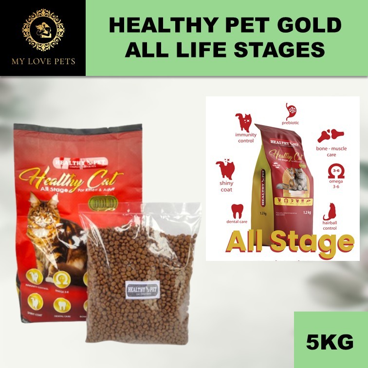 Jual Makanan Kucing Healthy Cat Gold 5kg Healthy Pet All Stages 5kg ...