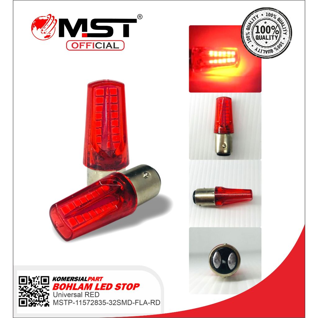 Jual BOHLAM STOP LED UNIVERSAL (RED) MST OTO-PART | Shopee Indonesia