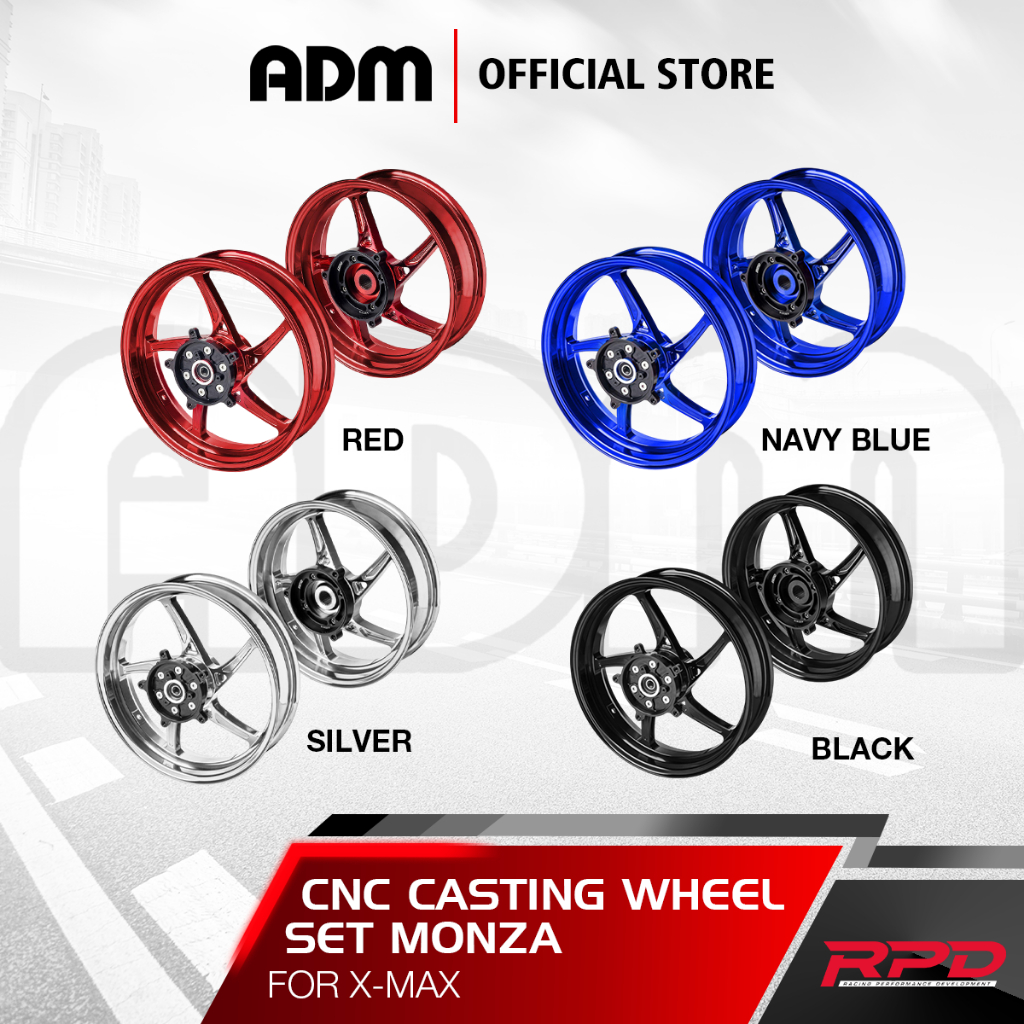 Jual Velg RPD CNC Casting Wheel Set Monza For X-MAX | Shopee Indonesia