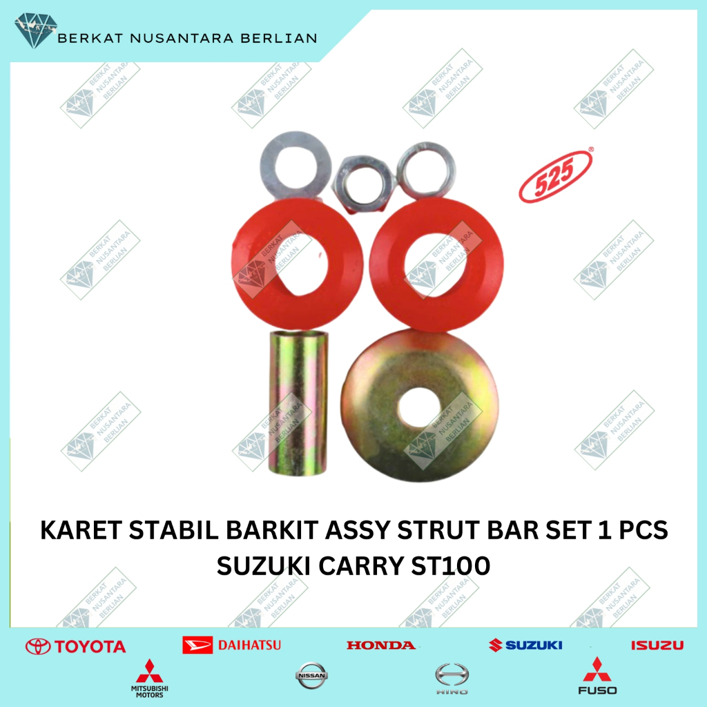 Jual Karet Stabil Barkit Strut Bar Set Suzuki Carry ST100 Merah 525 ...