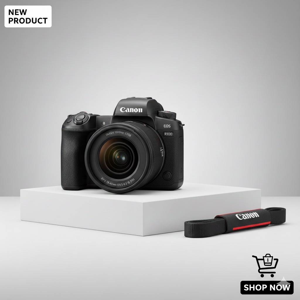 Jual Canon EOS R100 / R 100 Kit RF-S 18-45mm f/4.5-6.3 IS STM - Garansi ...