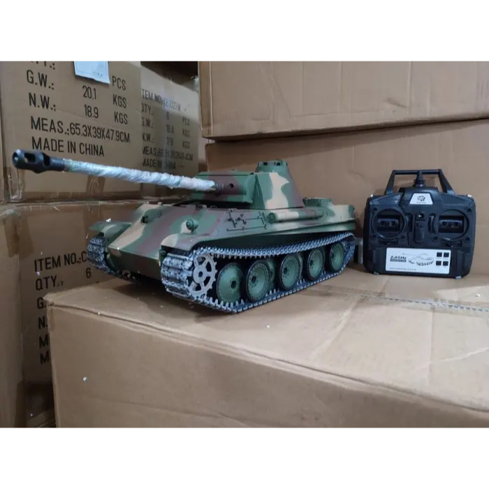 Heng Long Tanque RC 1/16 German Panther G – 2.4GHz Con Sistema De Combate IR, Torreta 340° Y Disparo De BB – Modelo 3879 7.0